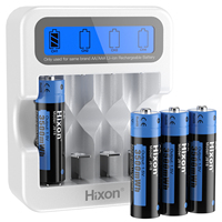 Chargeur de batterie au lithium USB Hixon 1,5 V AA/AAA, sortie portable, compatible prise AU, électronique fabriqué en Chine
