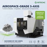 Centro de Mecanizado de 5 Ejes Tipo Trunnion HDC-600F5, Fresadora Vertical CNC para Producción Industrial