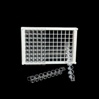 Plaque Elisa en plastique de 96 puits détachable de laboratoire avec 8 bandes