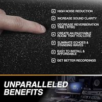 Matériel insonorisant personnalisé, mousse acoustique en forme de coin, mousse d'isolation phonique, panneau acoustique pour studio d'enregistrement musical