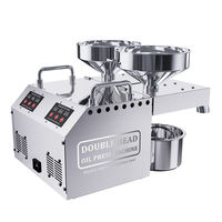 Extracteur d'huile miniature de haute qualité 8-10 kg/h pour l'extraction d'huile de soja, d'arachide, de sésame et de colza, facile à utiliser