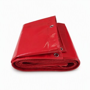 Bâche en PVC tissé rouge imperméable 3800D*930D, style uni, usage extérieur, haute résistance - Product Image 1