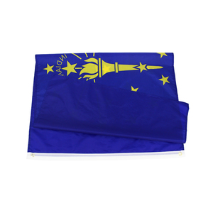 Bandera de Indiana (IN) de Poliéster 100%, Estilo Volador, Doble Cara, 3x5 Pies, Color Pantone, en Existencia - Product Image 2