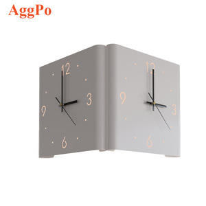 New Led <strong>Wall</strong> <strong>Clock</strong> Double Sided Corner <strong>Wall</strong> <strong>Clock</strong> - Creative Light Living Room Decorative <strong>Wall</strong> <strong>Clock</strong> - for Bedroom Office Decor - Product Image 1