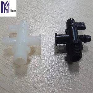 Mürekkep püskürtmeli yazıcı için plastik <span class=keywords><strong>3</strong></span> yollu vana siyah/beyaz baskı yedek parça tüp konektörü - Product Image 2