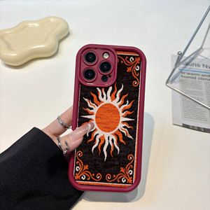Funda Protectora para Teléfono iPhone 16 con Diseño Bohemio de Sol, Estilo Vintage Inspirado en el <span class=keywords><strong>Tarot</strong></span>, Personalizable con Cualquier Imagen - Product Image 4