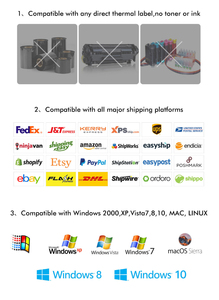 Hprt N41 Mini Nhiệt Máy In Mã Vạch 4X6 Tốc Độ Cao Vận Chuyển Nhãn Dán Nhãn Máy In Mini Sticker Máy In Cho <span class=keywords><strong>Windows</strong></span> Mac - Product Image 6