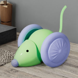 Mainan kucing interaktif mainan elektrik tikus mobil mainan hewan peliharaan anak kucing Teaser otomatis mainan mobil penghindar rintangan cerdas isi ulang - Product Image 2