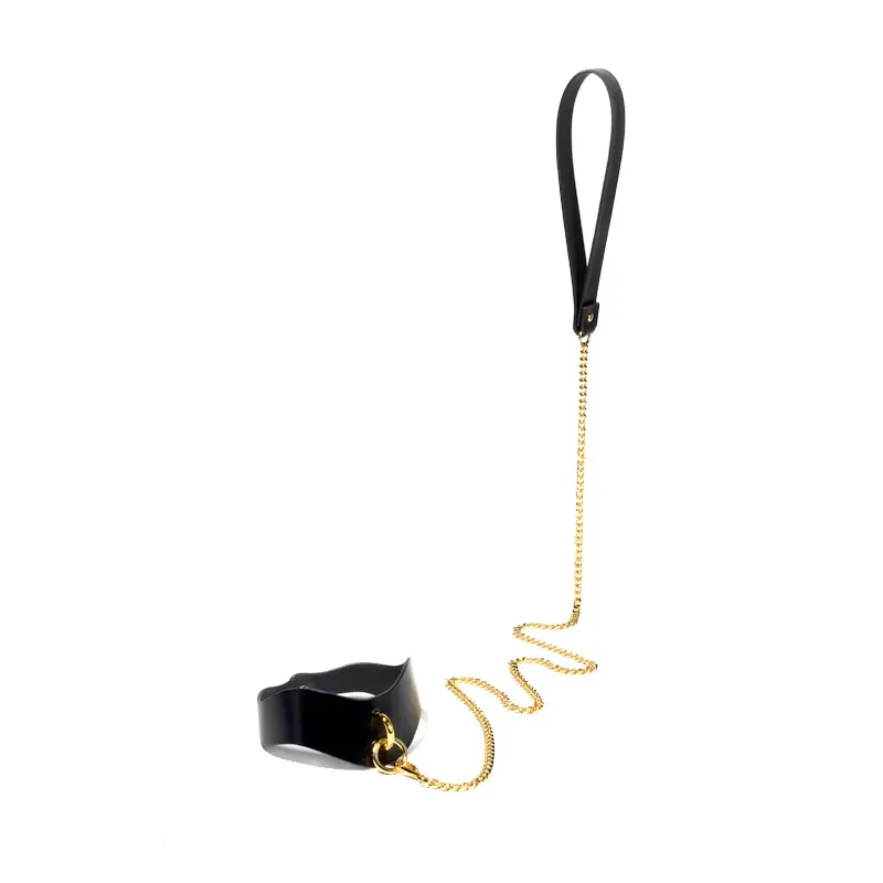 Mode décoratif de qualité supérieure en cuir véritable cou Bondage collier BDSM jouets sexuels pour les Couples