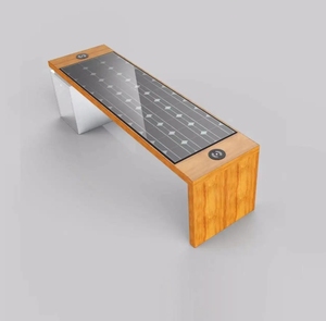 Tavolo con Ricarica Solare e Panchina Impermeabile per Esterni in Palestre e Centri Commerciali - Product Image 6