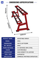Support d'haltères à deux niveaux Source Factory pour machines de musculation Rosen Fitness, pour centre de fitness et usage intérieur