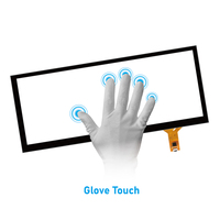 Écran tactile à barre personnalisée de 12.3 pouces Panneau en verre à écran tactile multi-touch PCAP Panneau d'écran tactile capacitif projeté de 12.3 pouces