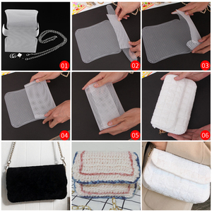 Hình dạng khác nhau kích thước Crochet nhựa lưới vải Sheets đối với thêu, Acrylic sợi crafting, Knit Crochet dự án làm cho túi - Product Image 5