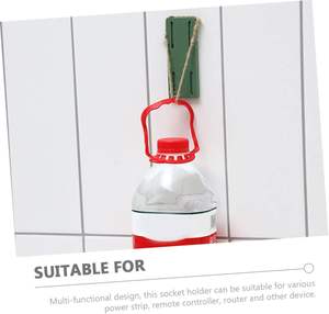 Wholesale Punch-free Socket <b>Holder</b> <b>Wire</b> Plug-in Wall Sticking Cable Manager Hanging Board - Product Image 3