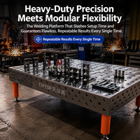 Table de soudage 3D robuste, banc de travail modulaire pour la fabrication de métaux de précision