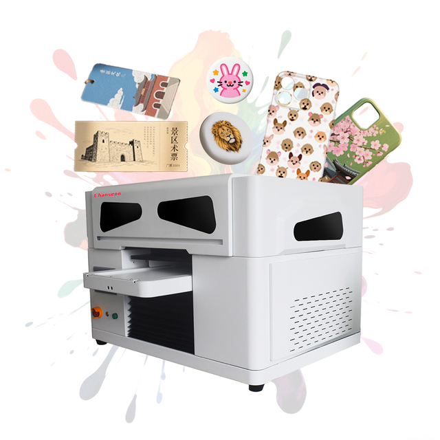 Automatic A3 UV Inkjet Printer Machine Double Print Heads Multi Color Art Customization for Glass Metal Acrylic Phone Case