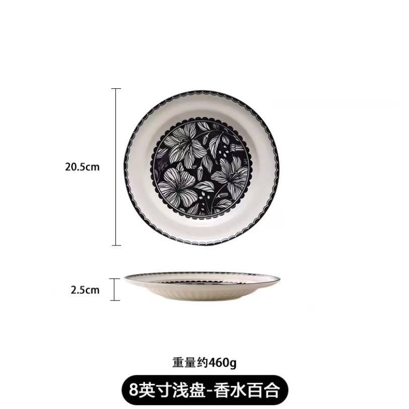 8-inch platter-perfume lily