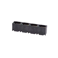 Connecteur Ethernet RJ45 femelle à languette modulaire CAT5E non blindé, 1*4 ports réseau RJ45
