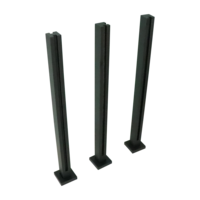 Systèmes de rampes d'escalier ZD en acier inoxydable, verre, métal, intérieur, sur mesure, revêtement de sol, acier inoxydable 316 304, rampe en tuyau