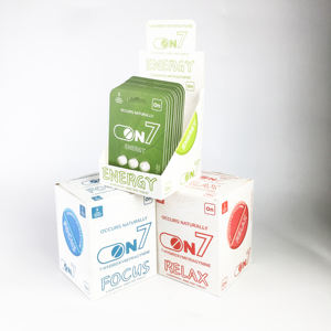 Caja de Cartón para Empaque de Diseño Personalizado, Colorida, con Empaque de Blister para Pastillas de 1ct/3ct - Product Image 5