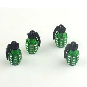 Bouchons de <span class=keywords><strong>valve</strong></span> de pneu en aluminium en forme de grenade, capuchons anti-poussière pour <span class=keywords><strong>valve</strong></span> Schrader à filetage 8V1 pour la modification de voitures, motos, camions et vélos - Product Image 3