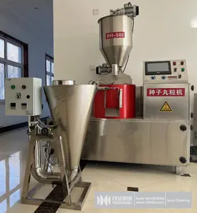 Máquina granuladora de recubrimiento de semillas de zanahoria al por mayor, equipo de tratamiento de recubrimiento de semillas de cilantro y fenogreco