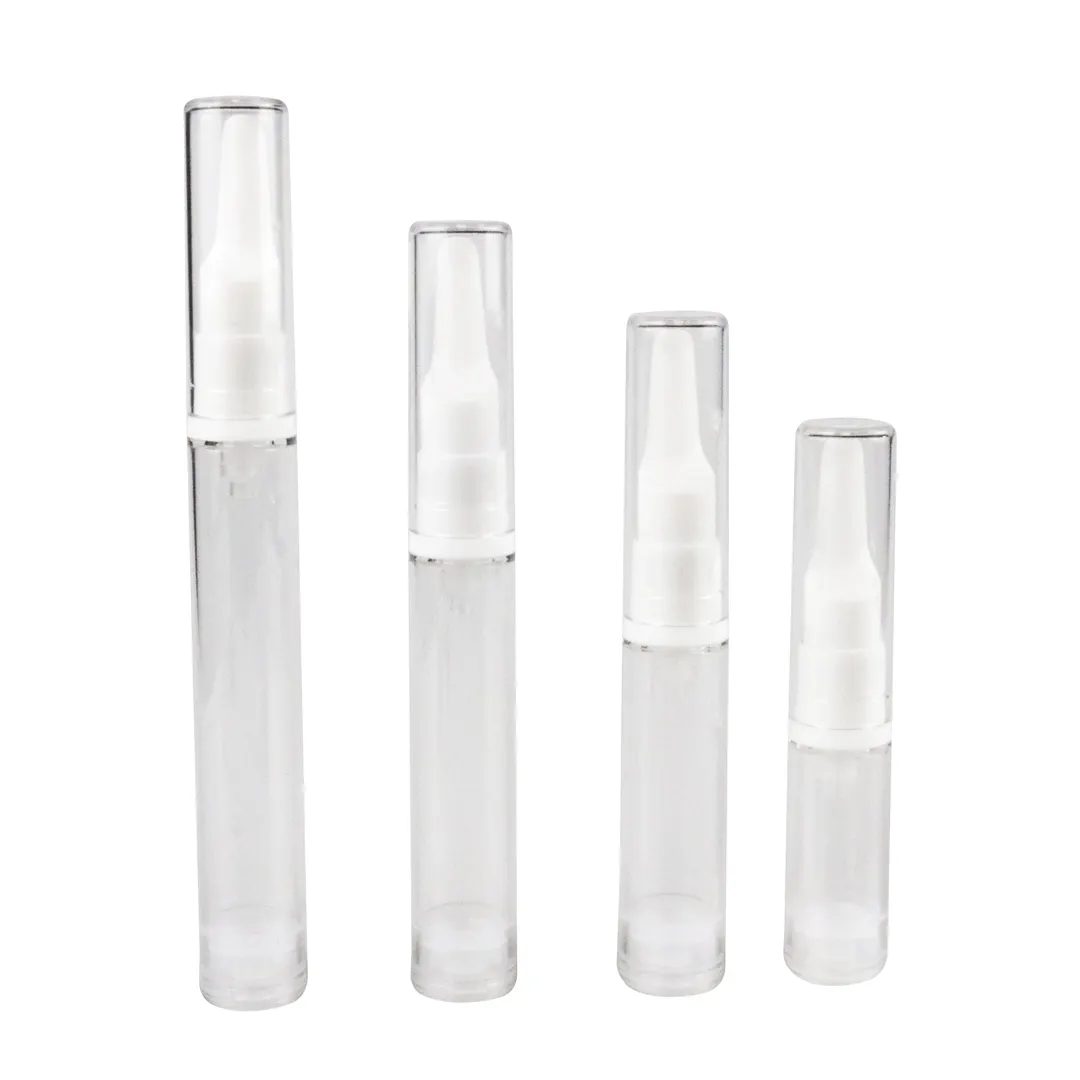 공장 직접 핫 세일 화장품 5ml 10ml 12ml 15ml 플라스틱 로션 펌프 병 에어리스 스프레이 펌프 병