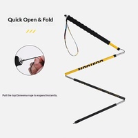 Profesyonel Ultra Hafif Karbon Fiber Katlanabilir Darbeye Dayanıklı EVA Saplı Ayarlanabilir Yürüyüş Bastonu Katlanabilir Trekking Yürüyüş Sopa