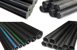 Yüksek Elastik Modüllü Karbon Fiber Tüp Mat Parlak Kaplama 3K Düz Örgü/Karışık Örgü Karbon Tüp Özel Çaplı Karbon Fiber Boru - Product Image 4