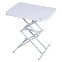 Mesas y sillas plegables de plástico para exteriores, ajustables, alta calidad, 2 pies, para eventos