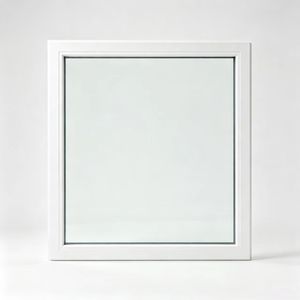 Fenêtres pour maisons, fenêtres à double vitrage, vente en gros, fenêtres fixes en PVC blanc, fenêtres isolantes, économie d'énergie - Product Image 1