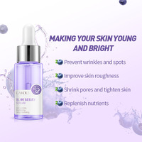 Voedende, verhelderende, verstevigende, herstellende, poriënverbeterende, anti-rimpel, anti-verouderings vitamine C fruit-blauwe bes gezichtserum voor de huid