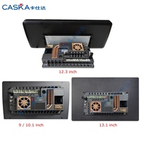 Autoradio universel pour voiture avec écran QLED 2K de 10/13 pouces, processeur DQ50 Octa Core Android, GPS, double amplificateur TDA7850 DSP, 4G/WiFi
