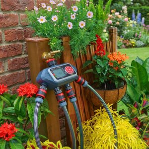 Programmateur d'arrosage numérique pour jardin avec 4 vannes en plastique durable - Product Image 2