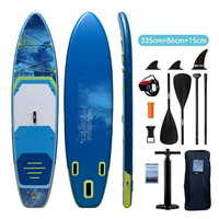 ELEVENSPORTS Planche de paddle gonflable multi-usage 11' pour la pêche, avec pont stable pour les pêcheurs et l'exploration en plein air