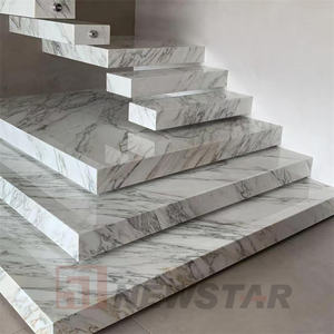 न्यूजस्टार चीन प्राकृतिक पत्थर की सीढ़ी के साथ सफेद संगमरमर की सीढ़ियों से चलने वाली सफेद संगमरमर की सीढ़ियों के साथ - Product Image 2