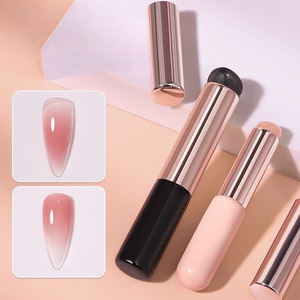 Pinceau à ongles en silicone, applicateur de poudre magique effet miroir, pinceau à lèvres - Product Image 2