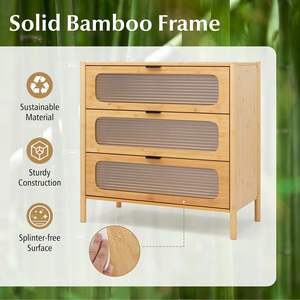 ארון מזנון מותאם אישית במבוק עם 3 מגירה אקרילית - Product Image 4