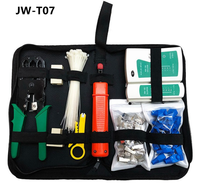 Kit d'outils de réparation de réseau de prises multimodulaires Pince à sertir RJ45 Testeur de câble Lan Outils de test de dénudeur