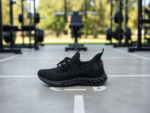 Scarpe da Cross Training Fitness con Tomaia in Mesh e Suola in Gomma Unisex Nere 256 - Product Image 2