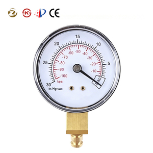 Manómetro de Vacío de Acero Inoxidable 316 de 2.5" (63mm), Personalizable con Rosca NPT <span class=keywords><strong>para</strong></span> <span class=keywords><strong>Bomba</strong></span> de Vacío Industrial - Product Image 1