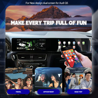Autoradio multimédia multimédia pour Audi Q5 2009-2017, 21 pouces, Android 3D, double écran incurvé, navigation GPS, CarPlay