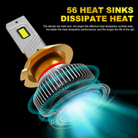Phares de voiture LED haute luminosité GoodNews H4 H7 12V 240W 22000 Lm 6000K, remplacement universel, projecteur remanufacturé