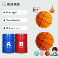 Fournisseur de balles en mousse silencieuse en polyuréthane, matériau en mousse PU haute résilience pour le basketball en salle et les jouets en éponge silencieux