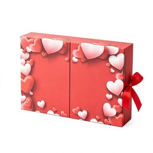 Custom Valentine's Day Gift <b>Box</b> with Drawers Rigid Cardboard Heart Shaped <b>Christmas</b> Blind <b>Box</b> Mystery Packaging Wholesale - Product Image 1