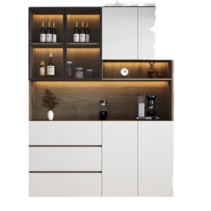 Armoire à vin pour <span class=keywords><strong>salon</strong></span>, bois massif, écologique, modulaire, haute qualité, personnalisation, noir et blanc, armoire murale moderne, <span class=keywords><strong>bar</strong></span> - Product Image 5
