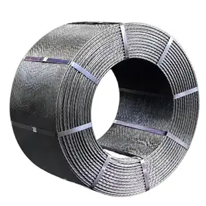 Hollow core steel cable/wire rope/PC Strand 6mm stainless galvanized pc steel wire price