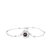 Bracelet jonc moderne en argent 925 avec projection photo pour dropshipping