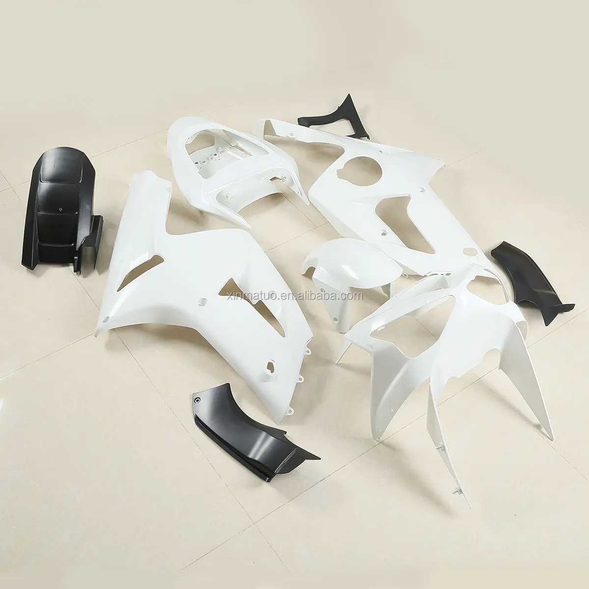 XINMATUO XF-4072-W Injection Fairing Bodywork Kit For Kawasaki Ninja ZX-6R ZX6R 2003-2004 Unpainted