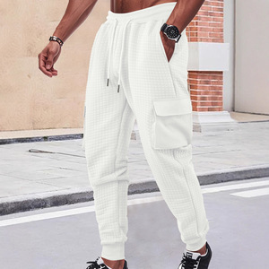 Pantalones Cargo Dongfei para Hombre, Cintura Elástica Reforzada, con Bolsillos, Estilo Casual para Trabajo, Transpirables, para Primavera y Otoño - Product Image 4